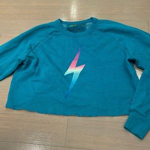 Aviator Nation Cropped Crewneck